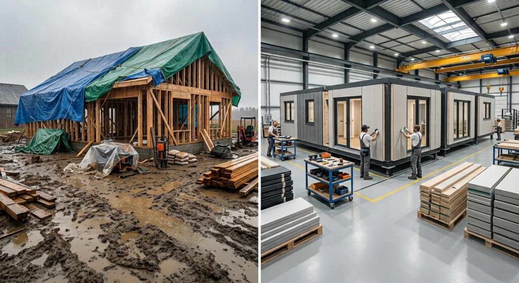 Factory modular home builders perth versus weather-exposed traditional build